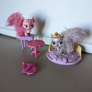 Disney Princess Palace Pets Furry Tail 2pc Wiskerhaven Aurora Tiana Accessories